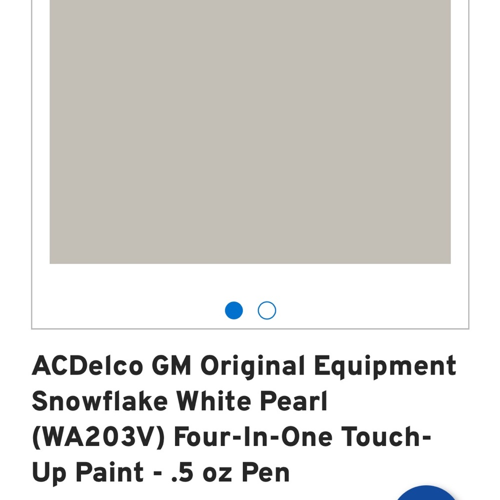AC Delco original GM automotive touchup paint